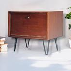 Vintage nachtkast | vintage wandkast | teakhout | XL, Ophalen, Gebruikt, 55 tot 70 cm, 45 tot 65 cm
