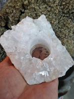 Bergkristal waxinelicht, Ophalen of Verzenden, Mineraal