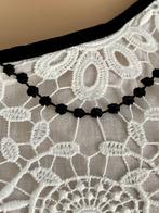 J393 Steps maat 42=L jurk jurkje wit/zwart kant, Kleding | Dames, Jurken, Wit, Maat 42/44 (L), Ophalen of Verzenden, Zo goed als nieuw