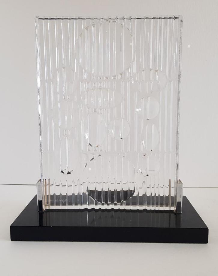 Victor Vasarely - EREBUS Rosenthal Glas Sculpture 1982, Antiek en Kunst, Kunst | Overige Kunst, Ophalen of Verzenden