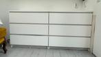 2 ladekasten Ikea Malm met elk 3 lades, kleur wit 80x78 cm, Ophalen, Kunststof, Gebruikt, 50 tot 100 cm