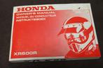 Honda XR600R 1989 motorfiets instructie boekje manual XR 600, Ophalen of Verzenden, Honda