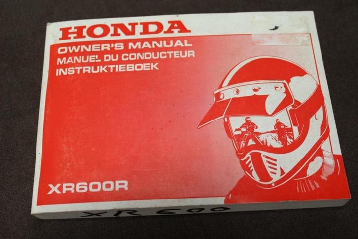 Honda XR600R 1989 motorfiets instructie boekje manual XR 600, Motoren, Handleidingen en Instructieboekjes, Honda, Ophalen of Verzenden