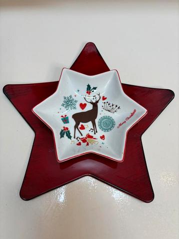 Kerst schaaltjes set: porselein & kunststof beschikbaar voor biedingen