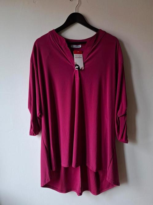 Magna travelstof tuniek cyclaam 56/58, Kleding | Dames, Grote Maten, Nieuw, Blouse of Tuniek, Roze, Ophalen of Verzenden
