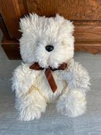 Witte knuffelbeer, lengte 26 cm, breedte 20 cm., Ophalen of Verzenden, Gebruikt, Beer
