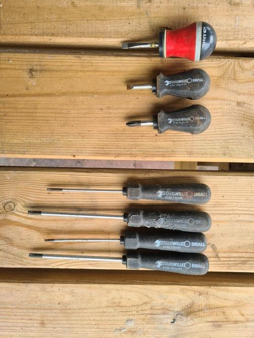 Schroevendraaiers 8x stahlwille. 1x gedore 1x facom., Auto diversen, Autogereedschap, Gebruikt, Ophalen of Verzenden