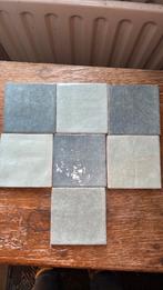 Groene/blauwe tegeltjes, Doe-het-zelf en Verbouw, Tegels, Ophalen, Zo goed als nieuw, Wandtegels, Keramiek