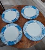 Wedgwood Home borden 21 cm indigoblauw porselein  4 stuks, Ophalen, Zo goed als nieuw, Bord(en), Wedgwood