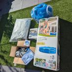 Zwembad 366cm compleet met pomp, filter, zeil, noppenfolie, Tuin en Terras, Ophalen, Rond, Zo goed als nieuw, Opzetzwembad