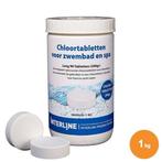 Chloortabletten Interline Long 90 200 gram (1 kg) chloor, Tuin en Terras, Zwembad-toebehoren, Nieuw, Reinigingsmiddel, Ophalen of Verzenden