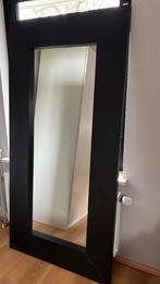 Ikea Spiegel houten lijst zwart, 75 tot 100 cm, 150 tot 200 cm, Gebruikt, Rechthoekig