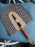 Afrikaanse rieten waaier, Huis en Inrichting, Woonaccessoires | Wanddecoraties, Ophalen of Verzenden, Zo goed als nieuw