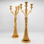 Empire kandelaren, Retour d’ Egypte, Parijs, Ophalen of Verzenden, Koper of Brons