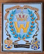 Herinneringsbord 25 jarig jubileum koningin Wilhelmina, Verzamelen, Koninklijk Huis en Royalty, Ophalen of Verzenden, Gebruikt