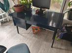 Schattig Donkerblauw Bureau met Lades, Ophalen, Gebruikt, Bureau
