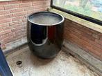 XXL Zwarte Bloempot - Lichtgewicht, Tuin en Terras, Bloempotten, Kunststof, Gebruikt, 40 cm of meer, Rond