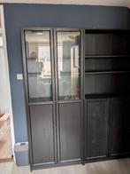 Ikea Vitrinekast - Zwartbruin, Ophalen, 200 cm of meer, 150 tot 200 cm, 25 tot 50 cm