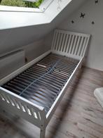 Eenpersoonbed wit, Huis en Inrichting, Slaapkamer | Bedden, Ophalen, Gebruikt, 90 cm, Eenpersoons