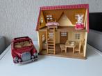 Sylvanian families starters huisje met auto, Ophalen of Verzenden, Gebruikt, Poppenhuis