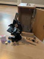 Oude Wetzlar Microscoop + Accessoires, Ophalen of Verzenden, Gebruikt, Minder dan 400x, Biologische microscoop