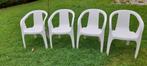 Vier leuke witte Hartman stoelen!, Tuin en Terras, Tuinstoelen, Ophalen, Gebruikt, Kunststof