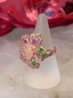 Opaal edelopaal toermalijn roze diopsiet succes eyecatcher, Sieraden, Tassen en Uiterlijk, Ringen, Nieuw, Ophalen of Verzenden