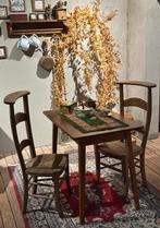 Vintage eettafeltje - tafrltje - hout - curiosa, Antiek en Kunst, Ophalen