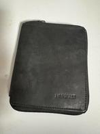 (J) Zwarte HERWALT ritsportemonnee compact  met pasjesvakken, Ophalen of Verzenden, Zwart