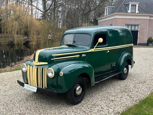 Ford usa F-100 1946 Panelvan V8 RECLAME OBJECT #COOL, Auto's, Oldtimers, Bedrijf, Ford USA, Benzine, Handgeschakeld, Groen