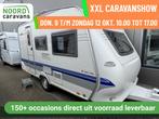 Hobby De Luxe 400 KB VOORTENT + 4 PERS + STAPELBED, Caravans en Kamperen, Caravans, Hobby, Bedrijf, 750 - 1000 kg, 5 tot 6 meter