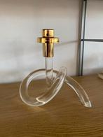 Vintage Dorothy Thorpe Pretzel Kandelaar 1980 messing houder, Kunststof, Gebruikt, Overige kleuren, Ophalen of Verzenden