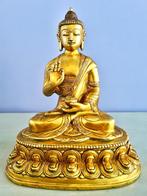 BOEDDHA LERAAR 21,5 CM (1960-1965) NEPAL, Ophalen of Verzenden, Zo goed als nieuw, Religie