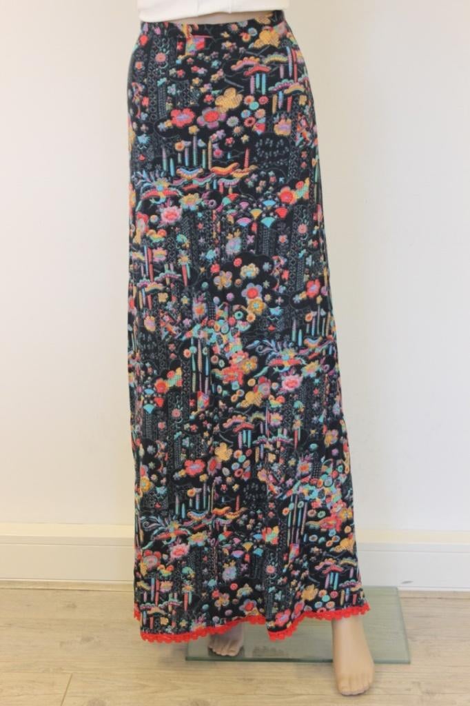 Lina Lu bonte rok maat 32/34, Kleding | Dames, ., Zwart, Ophalen of Verzenden, Zo goed als nieuw
