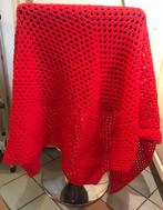 Rode sjaal/omslagdoek (handgemaakt), Nieuw, Ophalen of Verzenden, Sjaal, Maat 46/48 (XL) of groter