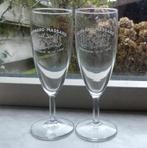 Bernard-Massard champagne glazen 2x champagneglazen, Glas of Glazen, Gebruikt, Ophalen of Verzenden, Glas