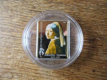 MEISJE MET (ECHTE) PAREL, zilver, proof, Cook Islands, 2009  beschikbaar voor biedingen