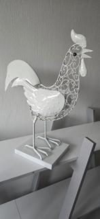 Metalen Sierkip - Decoratief Tuinbeeld, Tuin en Terras, Tuinbeelden, Ophalen, Zo goed als nieuw, Metaal, Dierenbeeld