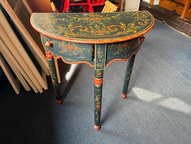 Hindelooper tafeltje, Antiek en Kunst, Antiek | Meubels | Tafels, Ophalen of Verzenden