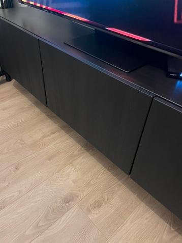 Besta ikea tv meubel zwart - afbeelding 4