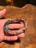 Blauw roze agaat bangle, Ophalen of Verzenden, Zo goed als nieuw, Blauw