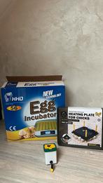 Egg incubator + heating plate + drinkfles/ eieren uitbroeden, Ophalen of Verzenden, Zo goed als nieuw