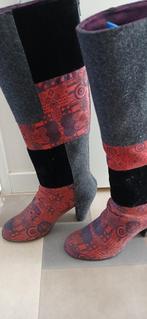 Laarzen, Dedigual, maat 41, Hoge laarzen, Zwart, Ophalen of Verzenden, Zo goed als nieuw