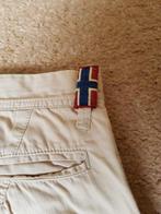 Napapijri broek, Kleding | Heren, Maat 48/50 (M), Beige, Ophalen of Verzenden, Zo goed als nieuw