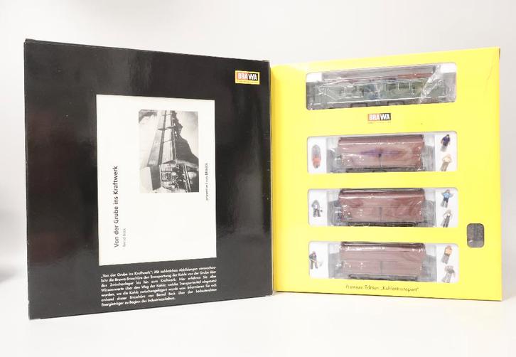 Brawa 10605 locomotief set kolentransport van de DR, Hobby en Vrije tijd, Modeltreinen | H0, Zo goed als nieuw, Treinset, Wisselstroom