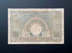 Marokko: 50 Francs 1947, groot formaat, Postzegels en Munten, Bankbiljetten | Afrika, Verzenden