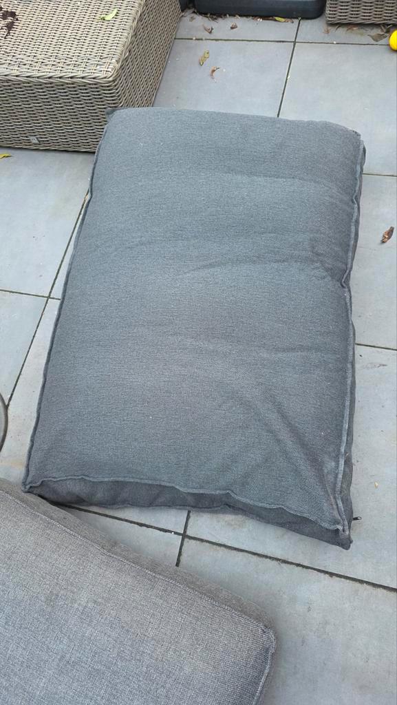 Grijze Palletkussens - Complete Set, Tuin en Terras, Tuinmeubel-accessoires, Gebruikt, Ophalen of Verzenden