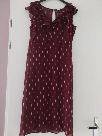 Sissy-Boy Jurk - Bordeaux met Goud - maat 42-44 / XL beschikbaar voor biedingen