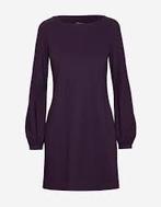 LaDress Blake raisin, navy, zwart  s zgn jurk travel pofmouw, Kleding | Dames, Jurken, Ophalen of Verzenden, Zo goed als nieuw