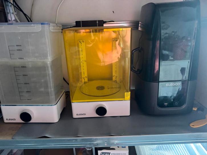 Elegoo Saturn 3D Printer + Wash & Cure Station, Computers en Software, 3D Printers, Zo goed als nieuw, Ingebouwde Wi-Fi, Ophalen of Verzenden